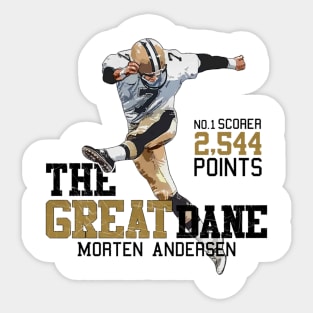 Morten Andersen New Orleans Stance Sticker